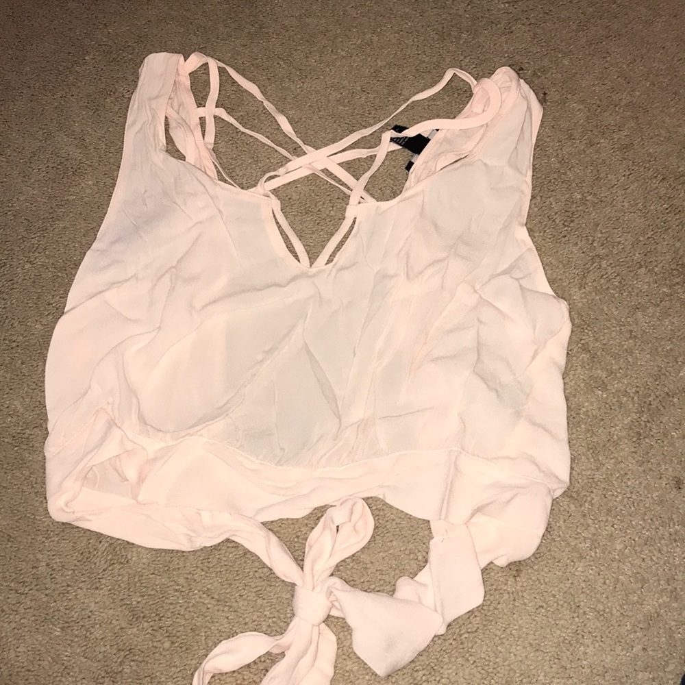 Forever 21 Light pink crop top